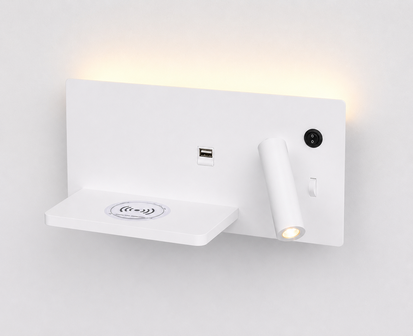 Spot Charger Wall Light (Left) - White