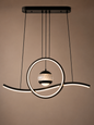Crimson Arc Pendant Light