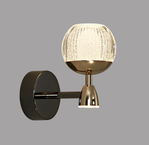 Crystal ball wall light BLK58