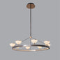 Crystal Round Chandelier - Gold