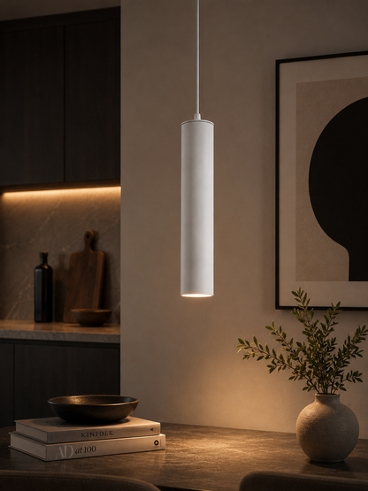 Ember Tube Pendant (White)