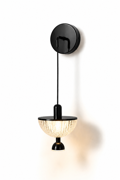 Crystal Wall Light - Black