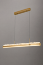 Elegant Crystal Bar Pendant - Gold