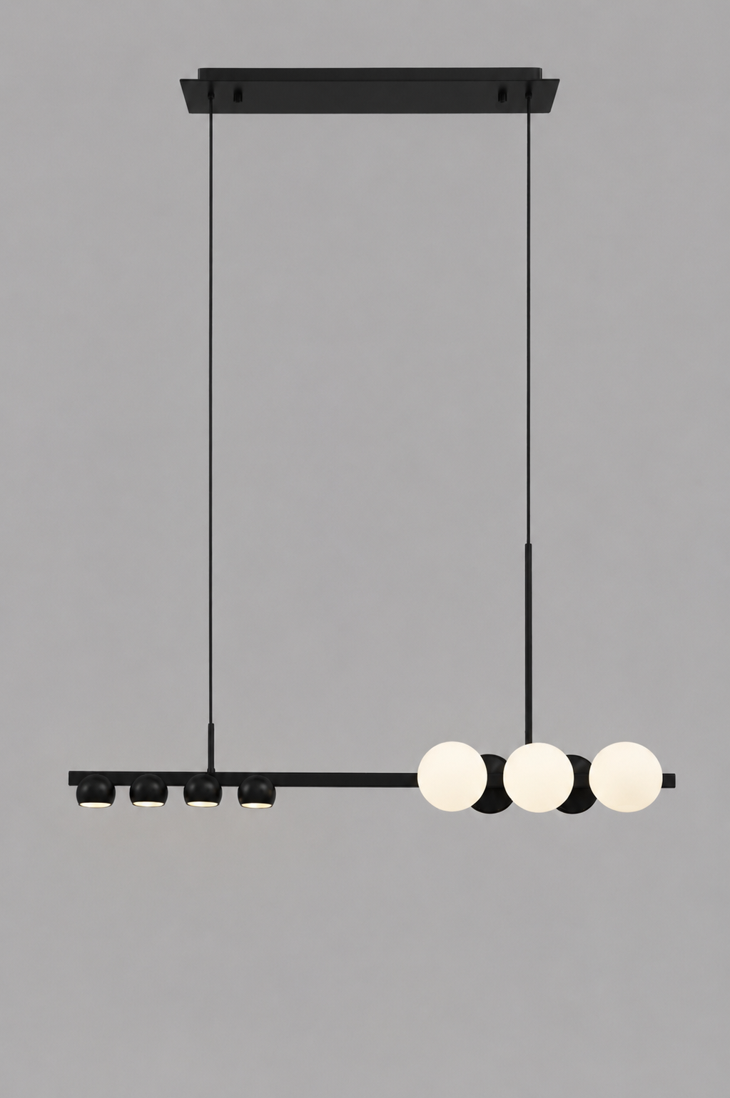 Crystal White Ball Horizontal - Black