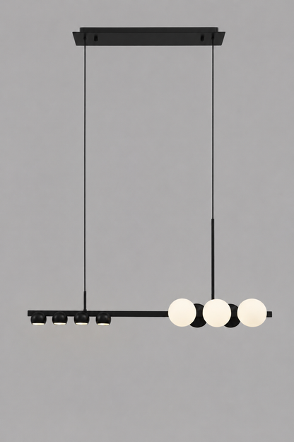 Crystal White Ball Horizontal - Black