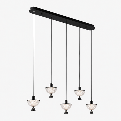 Crystal Multiple Pendant - Black
