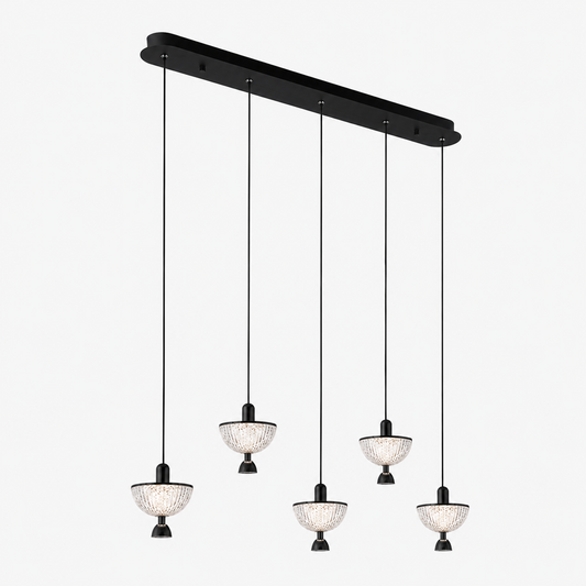 Crystal Multiple Pendant - Black
