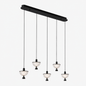 Crystal Multiple Pendant - Black