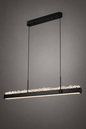 Elegant Crystal Bar Pendant - Black