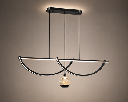 Crystal Echo Pendant - Black