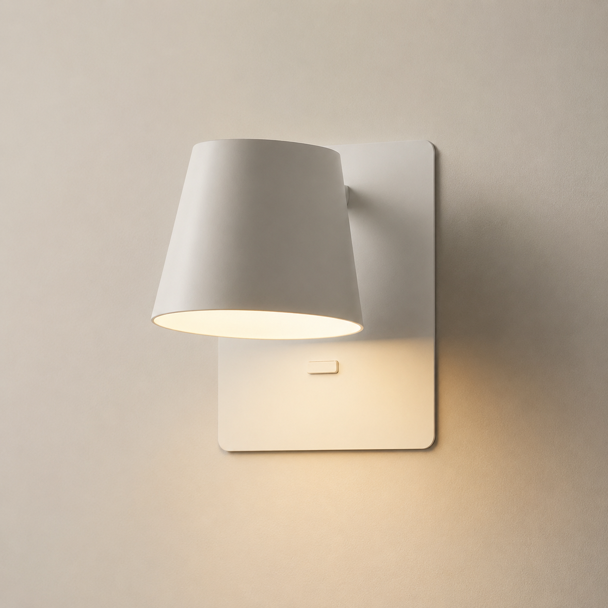 Square Wall Light - White