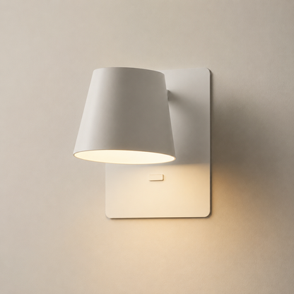 Square Wall Light - White