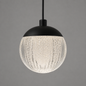 Crystal Ball Single Pendant - Black