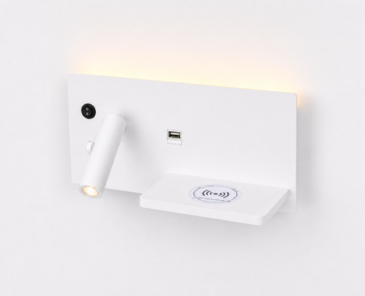 Spot Charger Wall Light (Right) - White