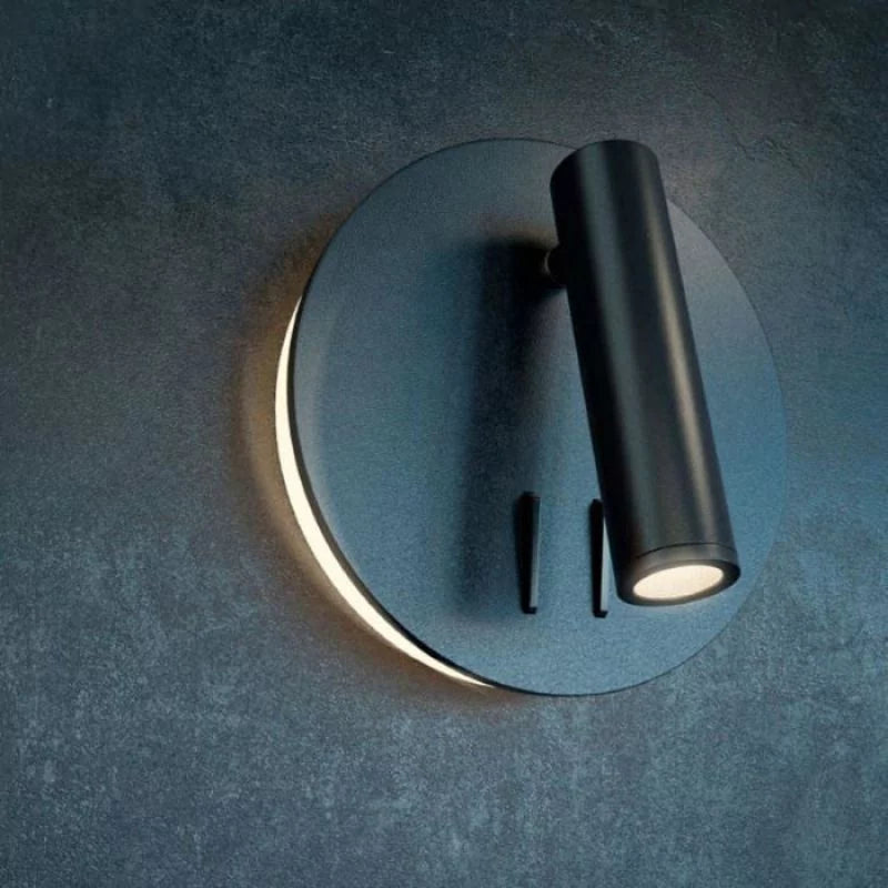 Round Spotlight - Black