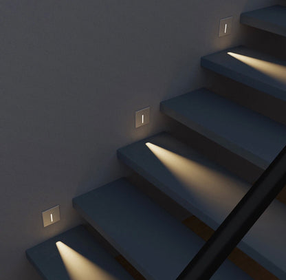 Square Thin Sensor Wall Light - White