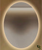Oval Frameless LED Mirror