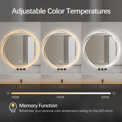Swirl LED Mirror