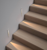 Slimline White wall light 77