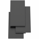 Cascade Rectangular Wall Light - Black